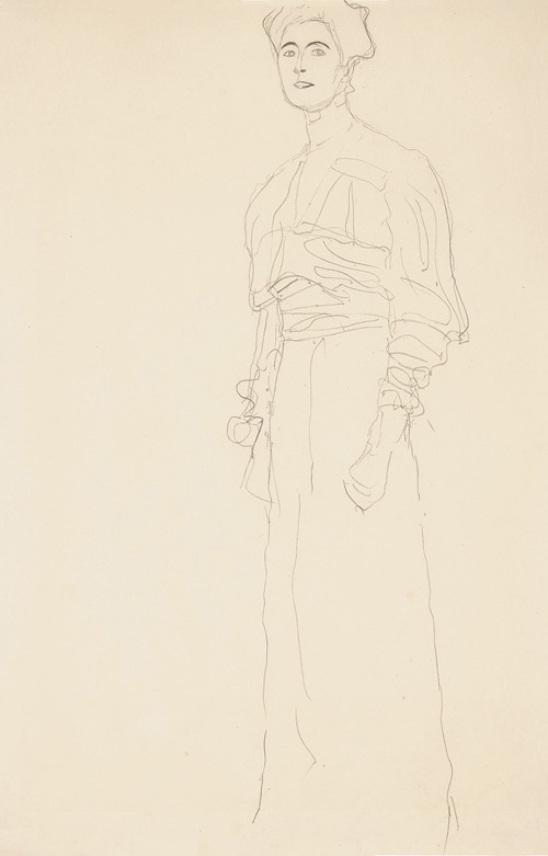 Stehend nach links (study for the portrait of Margaret Stonborough-Wittgenstein)