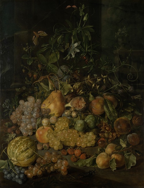 Still Life with Fruits by Johann Daniel Bager - Artvee