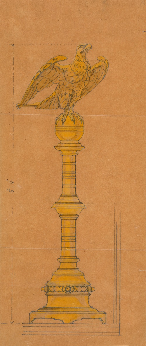 Design executed for Jones and Willis, metal and wood-workers and church furniture manufacturers of Birmingham and London