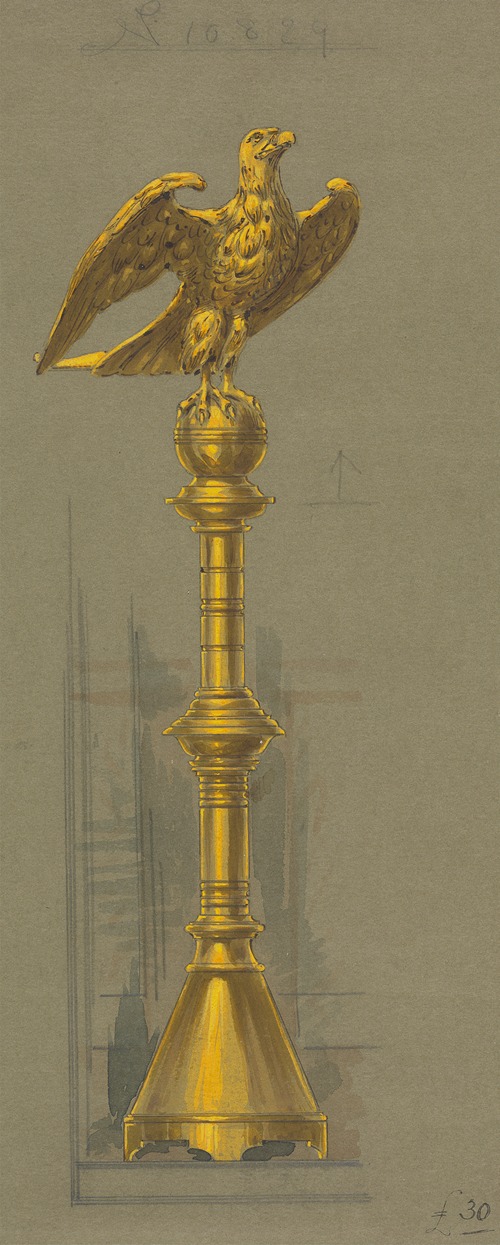 Design executed for Jones and Willis, metal and wood-workers and church furniture manufacturers of Birmingham and London