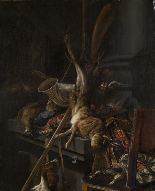 Jagdstilleben mit totem Hasen