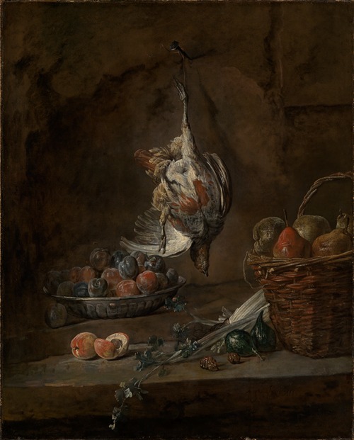 Still life with dead partridge