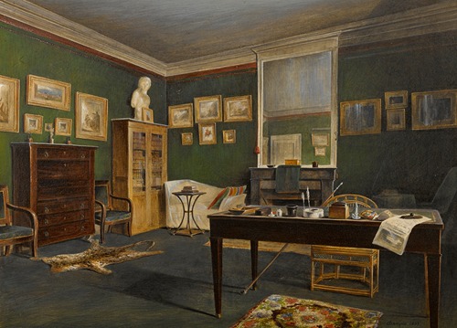 The interior of an artist’s studio