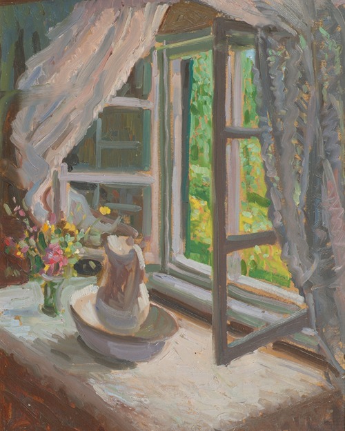 Fenster mit Waschbecken