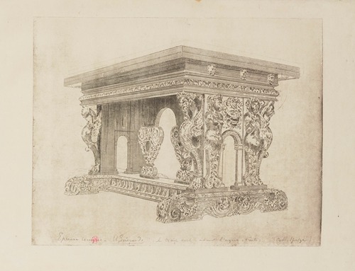 Table de noyer, France 16e siècle, collection Spitzer