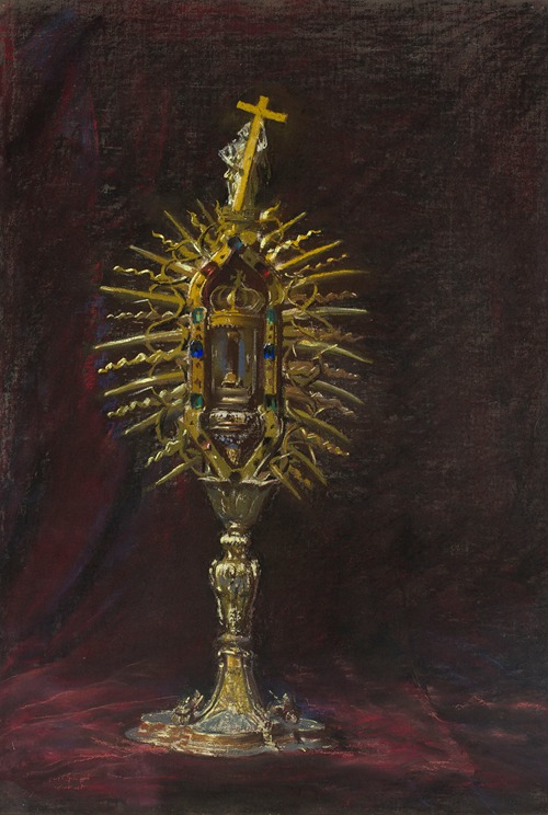 Reliquary with a nail from the Holy Cross