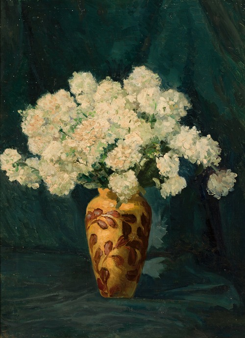 Still life with flowers in a vase