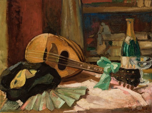 Still life with a mandolin