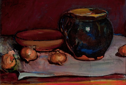 Still life with onions