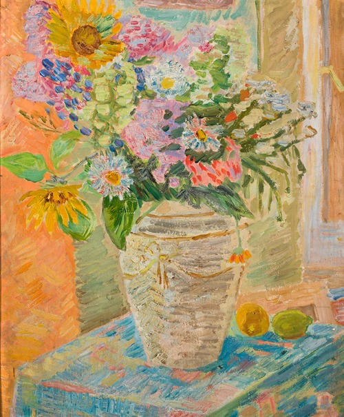 Flowers in a flower-vase