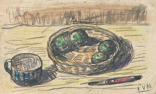 Stilleven met fruitschaal