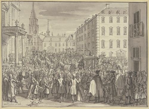 Einzug Kaisers Karl VI. zu Prag und der zwei jungen Erzherzoginnen amn 30. Juli 1723
