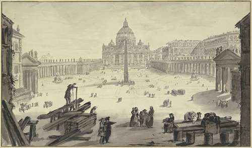 St. Peter mit dem Petersplatz in Rom