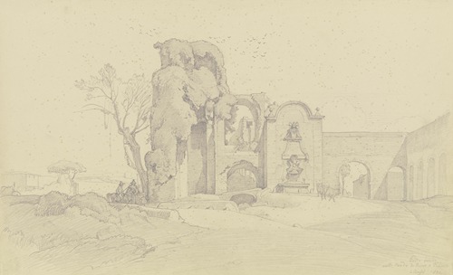 Die Porta Furba und die Acqua Felice mit dem Brunnen Clemens’ XII. an der Via Tuscolana bei Rom