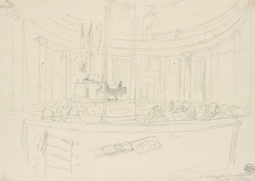 Nationalversammlung in der Frankfurter Paulskirche 1849