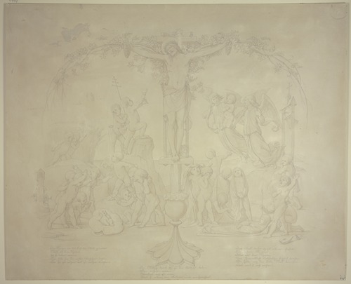 Christus als Weinstock; Geburt, Leben und Tod, mit drei Strophen von Clemens Brentano