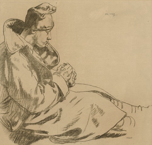 Private Green; Sketch for ‘Soldiers at the Front, Resting’
