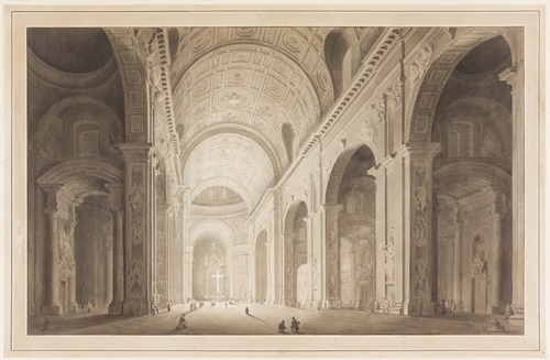 Das Innere der Peterskirche in Rom