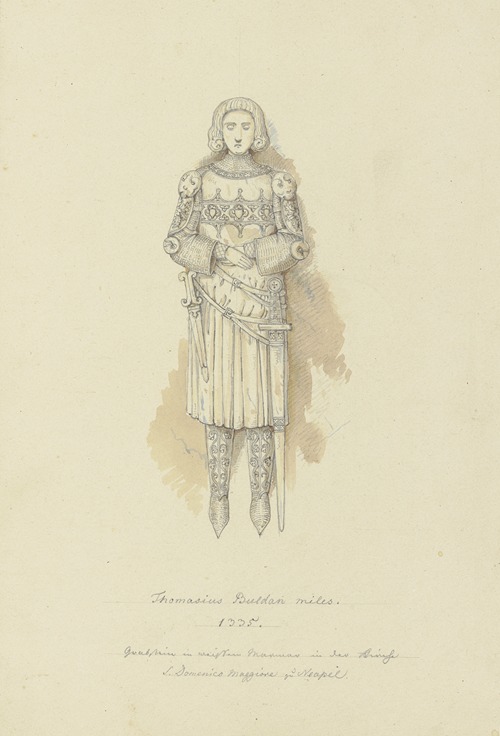 Grabstein des Thomasius Buldan in der Basilica di San Domenico Maggiore in Neapel