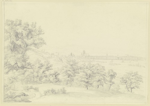 Ansicht von Frankfurt am Main von Oberrad gesehen