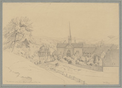 Blick auf Kloster Maulbronn, links der Faustturm