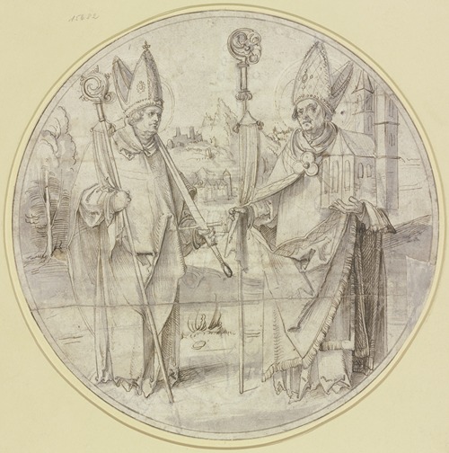 Zwei heilige Bischöfe (Die Heiligen Kilian und Wolfgang von Regensburg)