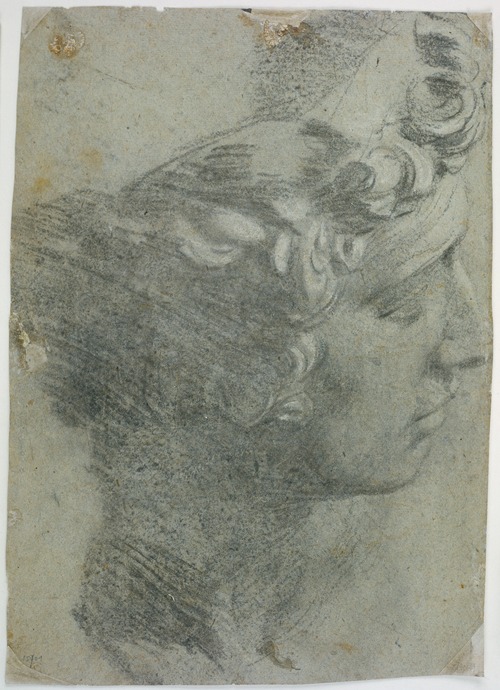 Study after the head of Michelangelo’s ‘Giuliano de’Medici’