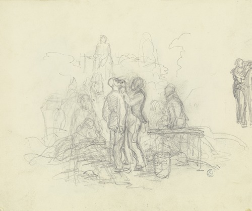 Würtembergische Reiterei auf dem Goetheplatz zu Frankfurt am Main in den Septembertagen 1848