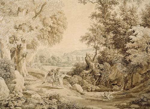 Heroische Landschaft mit dem Tod des Opheltes beim Zuge der Sieben gegen Theben