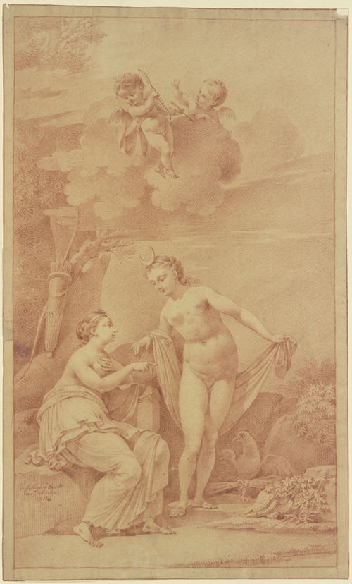 Jupiter, in der Gestalt Dianas, nähert sich Kallisto