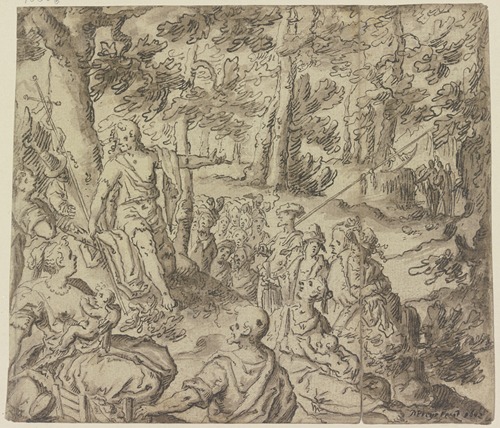 Predigt Johannes des Täufers im Wald