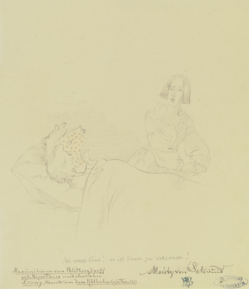 ‘Ach armes Kind! er ist kaum zu erkennen!’ Maximiliane von Blittersdorf geb. Brentano und ihr Sohn Ludwig, krank an den Röteln (als Forelle)