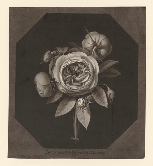 Caisse avec roses – Symbole de la volupté