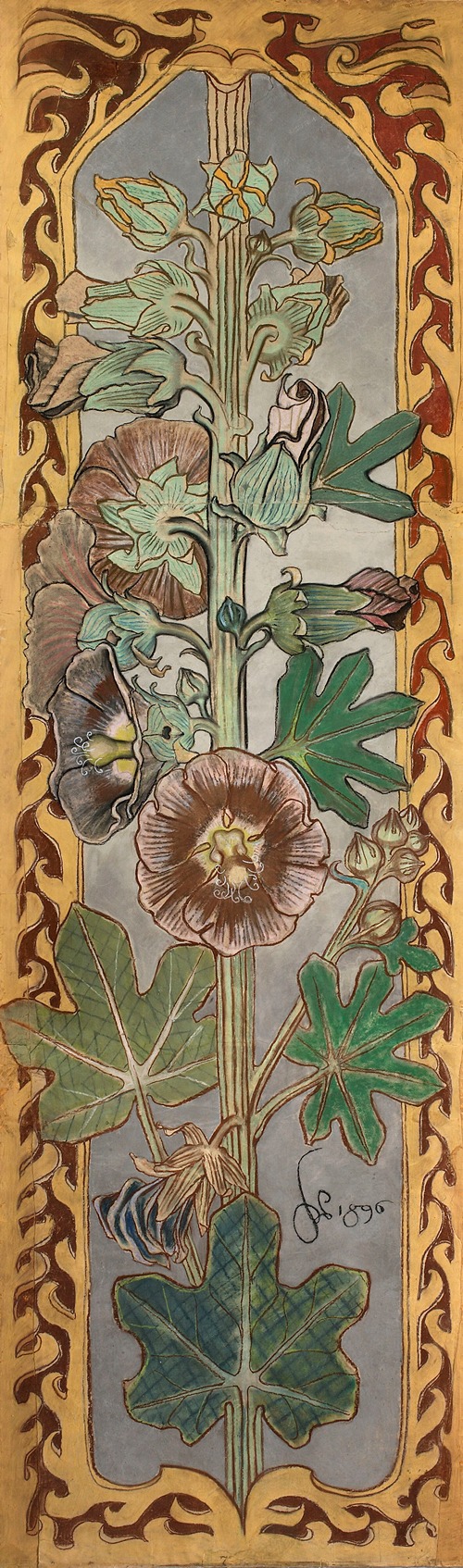 Hollyhocks