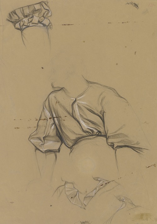 Details des Gewands des Hamlet aus ‘Hamlet und Horatio auf dem Kirchhof’