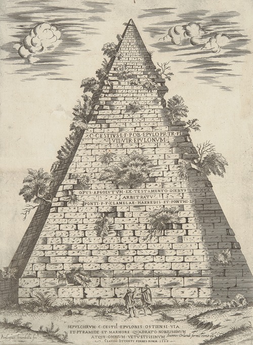 Sepulchrum C. Cestii Epulonis Ostensi Via Et Pyramide Et Marmore Quadrato Nobilissimum Atque Omnium Vetustissimum