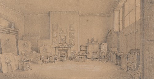 Sir Thomas Lawrence’s Painting Room in 1824