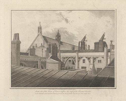 South Side of the House of Commons, from the Roof of the Painted Chamber