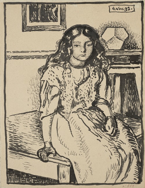 Jeune fille assise