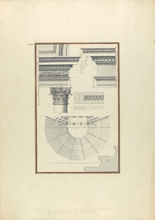Plan of the Second Theater of Laodicea and Details of a Composite Order