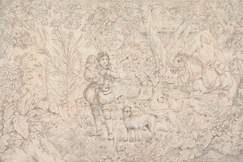 ‘Sporting Incidents:’ Drawing For the Soft-ground Etching of ‘Through the Wood’