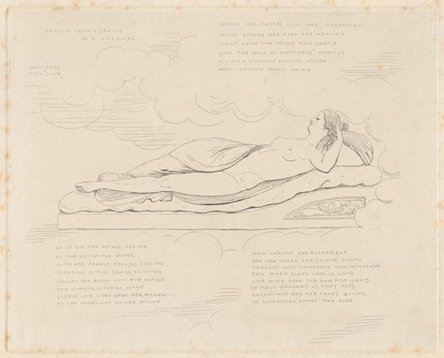 Sketch from a Statue of a Dreamer