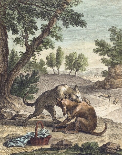 Le chien qui porte a son cou le diner de son maitre (The Dog Carrying His Master’s Supper)