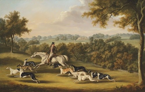 Colonel Newport Charlett’s Favourite Greyhounds, at Hanley Court, Worcestershire