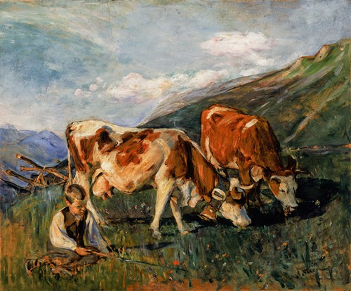 In the high meadow (Dans le haut pâturage en Suisse) (1904)