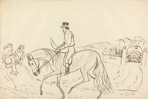Scene with Horse and Rider