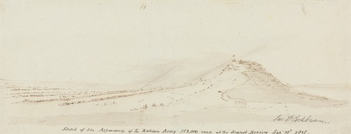 Sketch of the Appearance of the Russian Army, 152,000 Men at the Grand Review, September 10, 1815