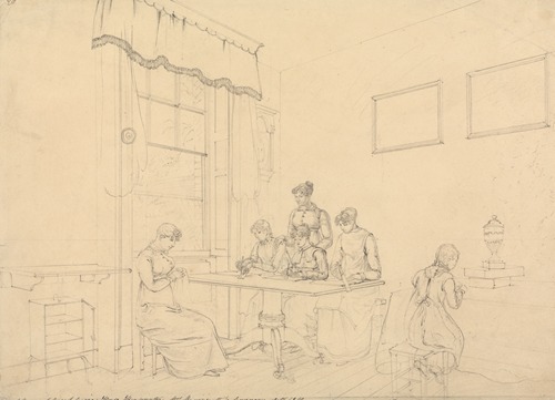 A Room at Great Grove House, Kensington, Mrs. Bavizzetti’s Seminary