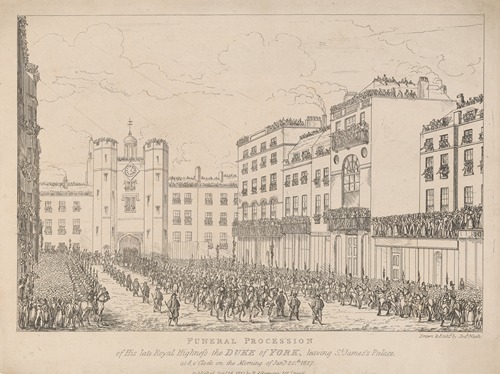 Furneral Procession of His Late R. H. The Duke of York, leaving St. James’s Palace
