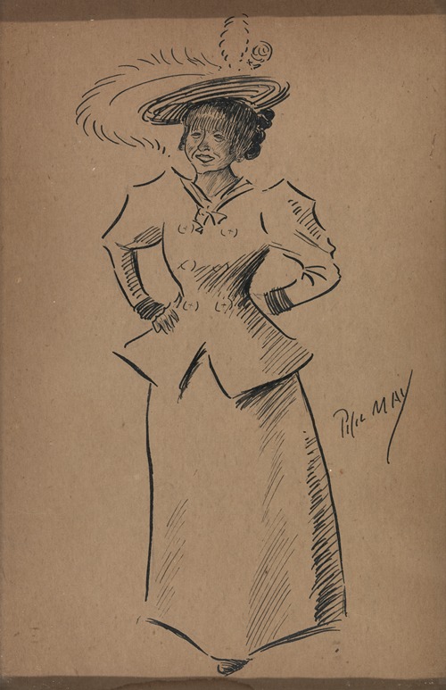 Woman in Turn-of-the-Century Dress